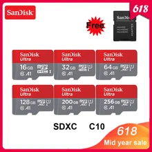 Sandisk Micro SD Card Class 10 16GB 32GB 64GB 128GB Memory Card C10 Mini SD Card SDHC SDXC UHS-I TF Card For Smartphone/TV цена Sandisk Micro SD Card Class 10 16GB 32GB 64GB 128GB Memory Card C10 Mini SD Card SDHC SDXC UHS-I TF Card For Smartphone/TV цены онлайн