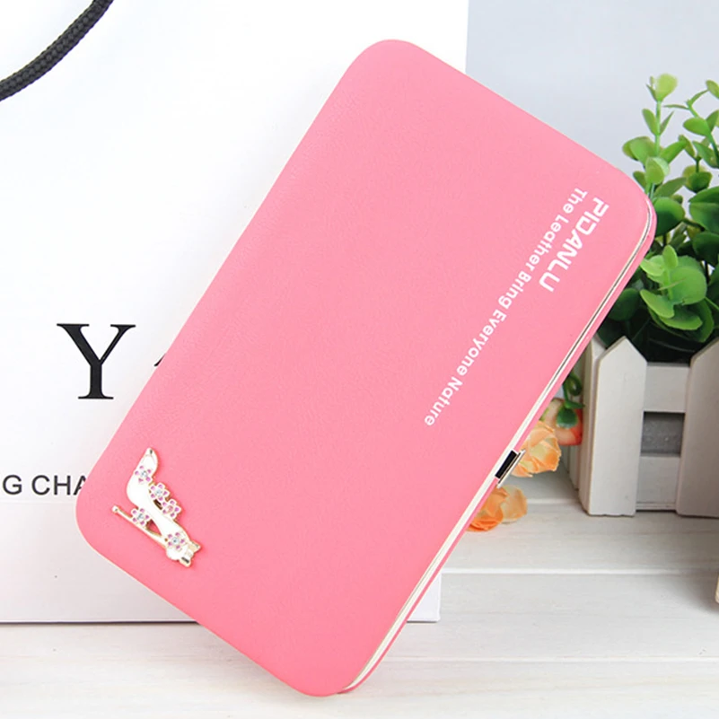 2018 Women Long Clutch Wallets Female Fashion PU Leather Bowknot Coin Bag Phone Purses Famous Designer Lady Cards Holder Wallet01