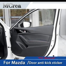 MCrea 4 шт. Авто 3D дверь антиударная площадка коврик наклейки для Mazda 3 6 CX-5 CX-4 Atenza Axela анти-удар пыленепроницаемые коврики