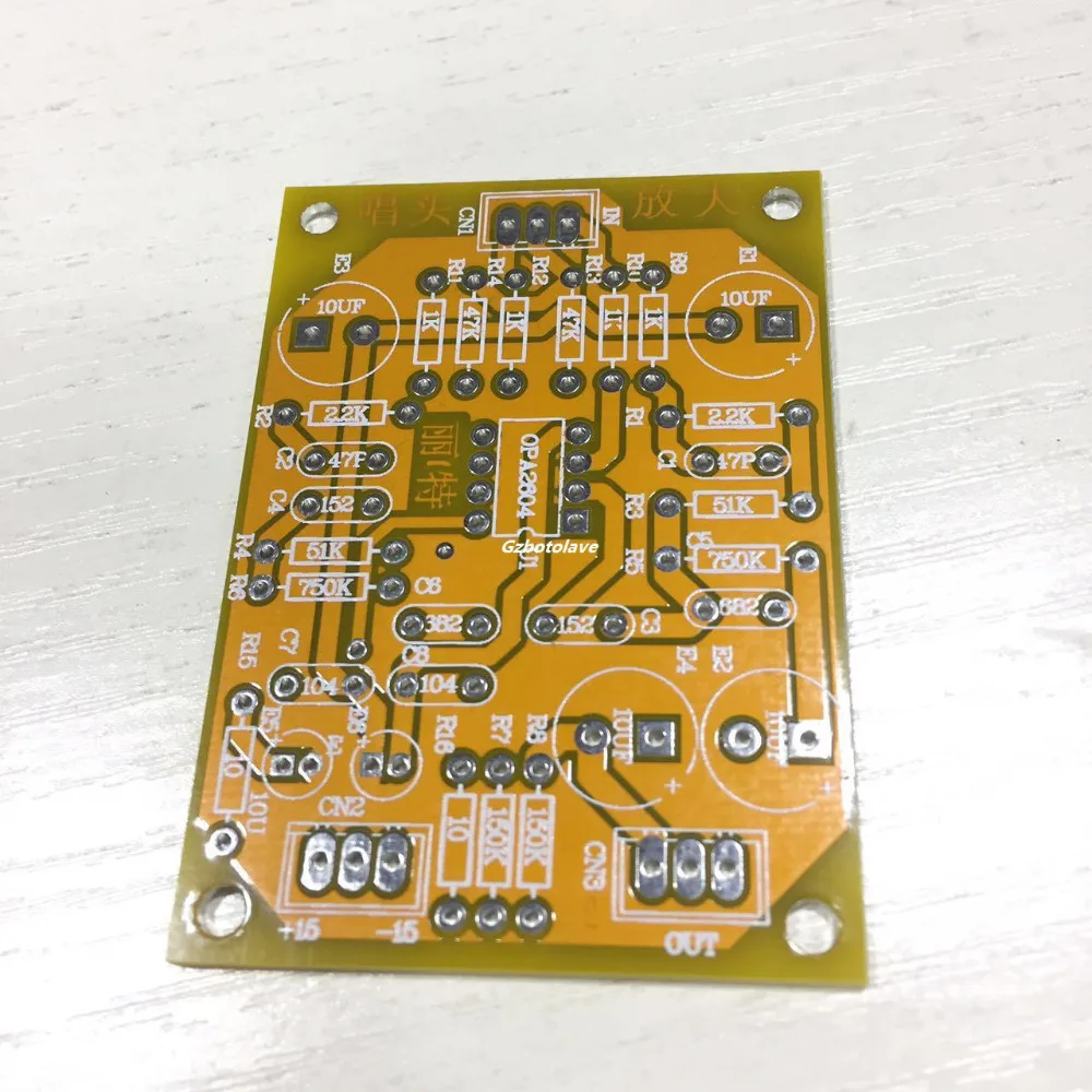 

IC pickup amplifier empty board PCB line MM pickup for negative feedback against the RIAA