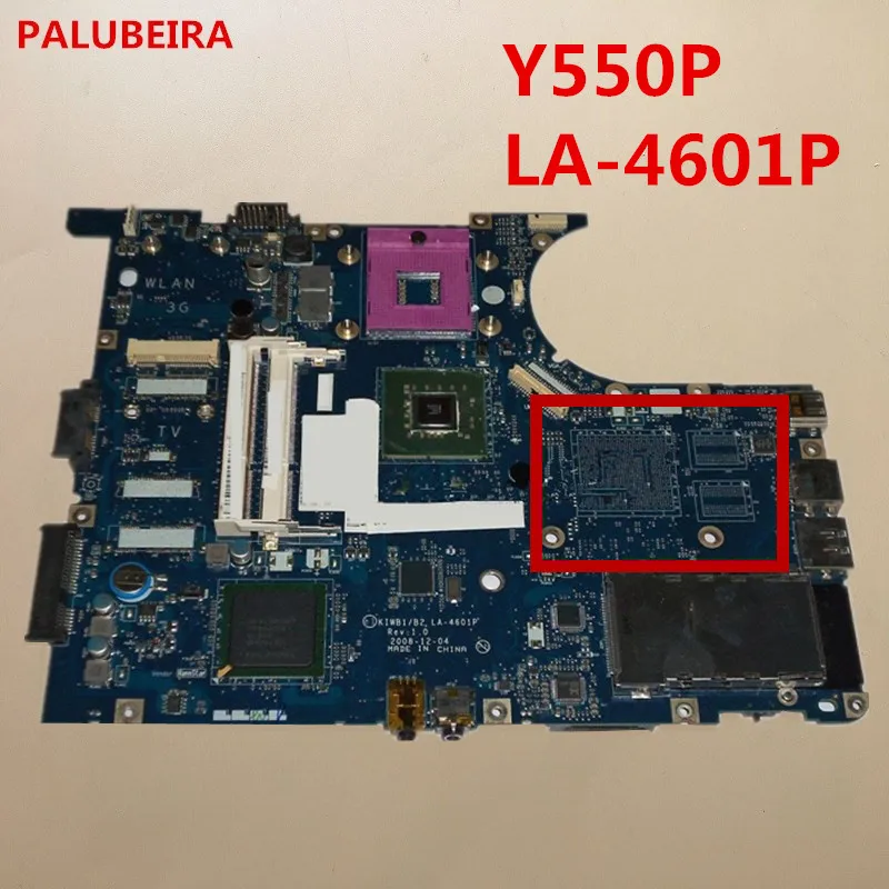 

PALUBEIRA Lenovo Y550P Laptop Motherboard LA-4601P ddr3 without video card chip Tested work