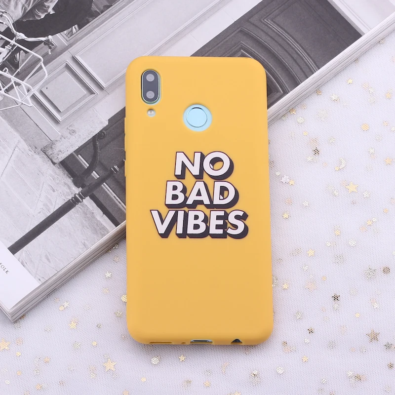 Силиконовый чехол для телефона Huawei Honor Mate 10 20 Nova P20 P30 P40 P Smart No Bad Vibes Party Girl