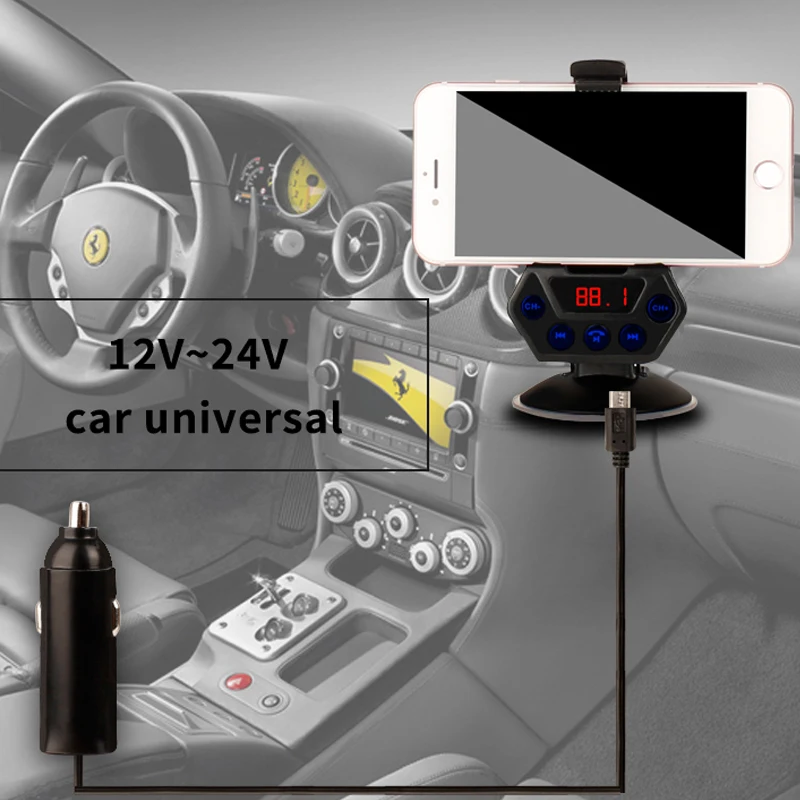 Автомобильный MP3 аудио плеер JINSERTA TF музыкальный ресивер Bluetooth FM передатчик