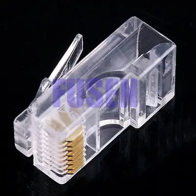 

100 X RJ45 RJ-45 CAT5 Modular Plug Network Connector
