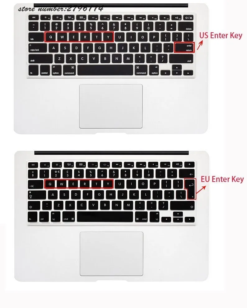 Прозрачный чехол для Macbook Air Pro retina 11 12 13 15 с силиконовой клавиатурой, чехол для ноутбука, чехол для Mac Book 11 12 13