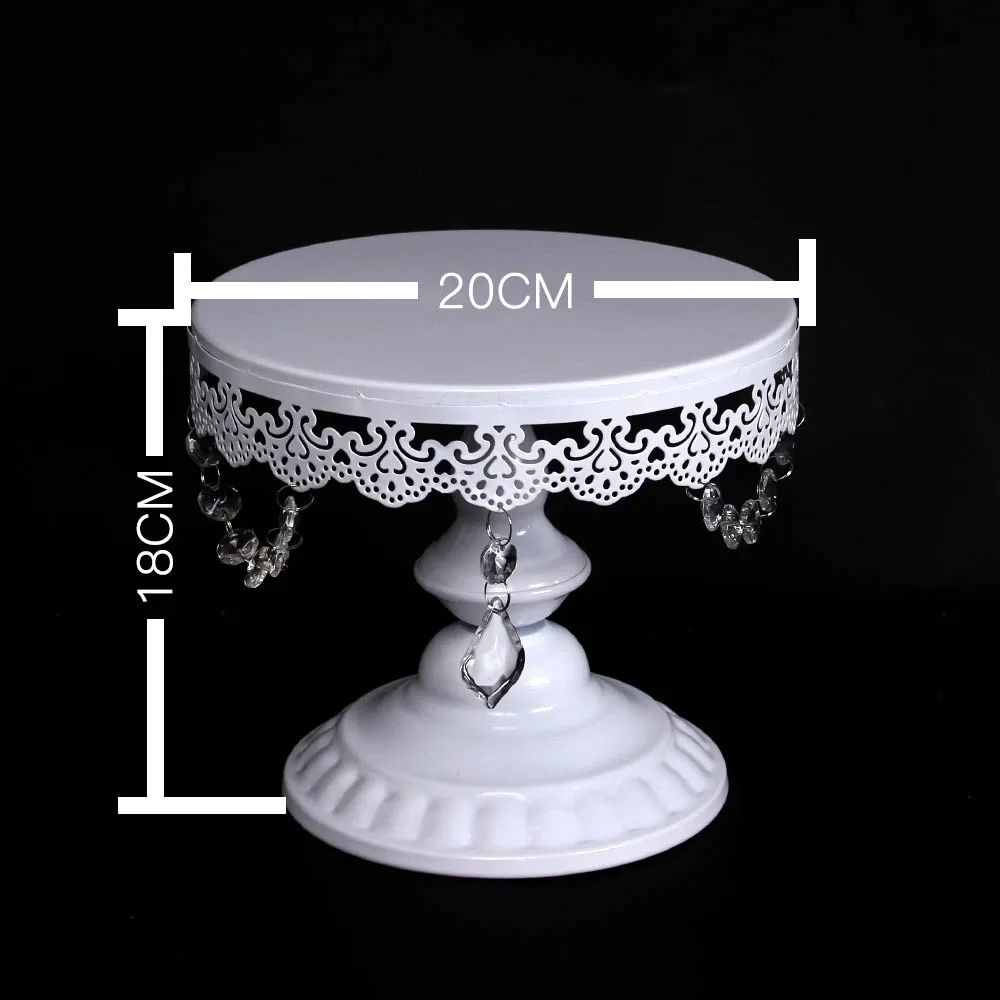 Белый 3 уровня 10 ''украшения с кристаллами металлические вечерние поставщик стойка для кексов торт стенд держатель