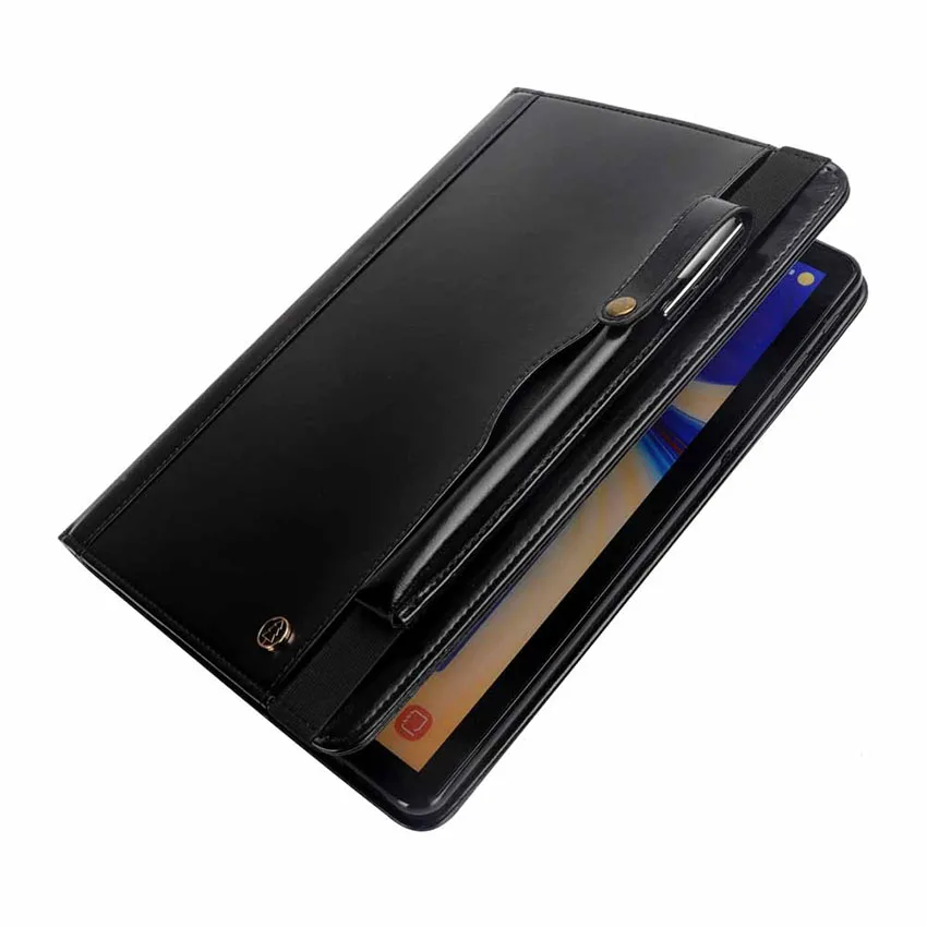 Для Samsung Galaxy Tab S4 10 5 дюймов SM T830 T835 S3 9 7 T820 T825 деловой Чехол книжка из искусственной