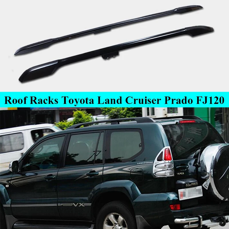 

JIOYNG For Toyota Land Cruiser Prado 120 2003-2009 Roof Rack Rails Bar Luggage Carrier Bars top Racks Rail Boxes Aluminum allo