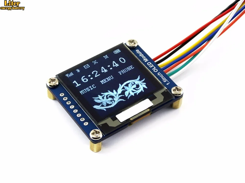 Модуль органического светодиода SSD1327 1 5x128 128 дюйма 16 бит интерфейс SPI/I2C с