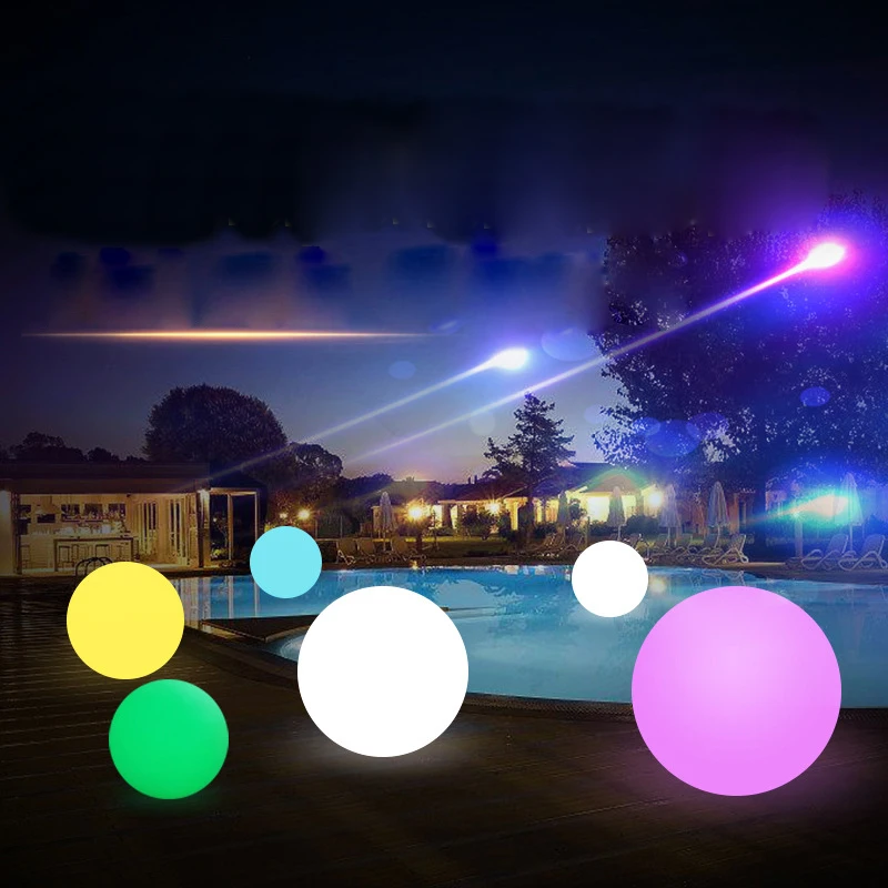 Пульт дистанционного управления светодиодный садовый шар огни с подсветкой для бассейна, погружаемый в воду шары лампа для газона