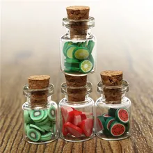 Новое поступление 4 шт./компл. 1:12 кукольный домик миниатюра аксессуары DIY различные Мини Фруктовый чай бутылочки консервы уникальный дизайн