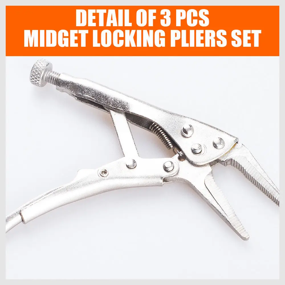 HORUSDY 3PC Vise Grip Carbon Steel Welding Tool Set Adjustable Jaw Pliers C Clamp Holder Locking Mole Forcep Welding Holders kit HORUSDY 3PC Vise Grip Carbon Steel Welding Tool Set Adjustable Jaw Pliers C Clamp Holder Locking Mole Forcep Welding Holders kit