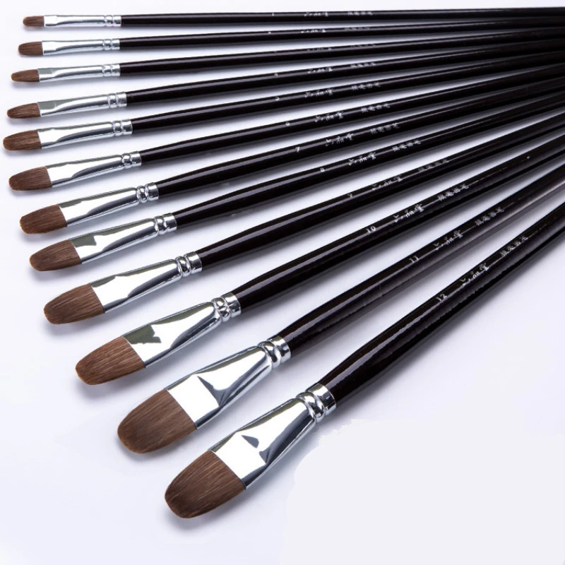 Juego de Pinceles Para pintura Pinceles acrílicos Para Acrilico Y Oleo, pincel Gouache Para acuarela, aceite Para pelo de comadreja, suministros de arte|Pinceles para pintar| - AliExpress