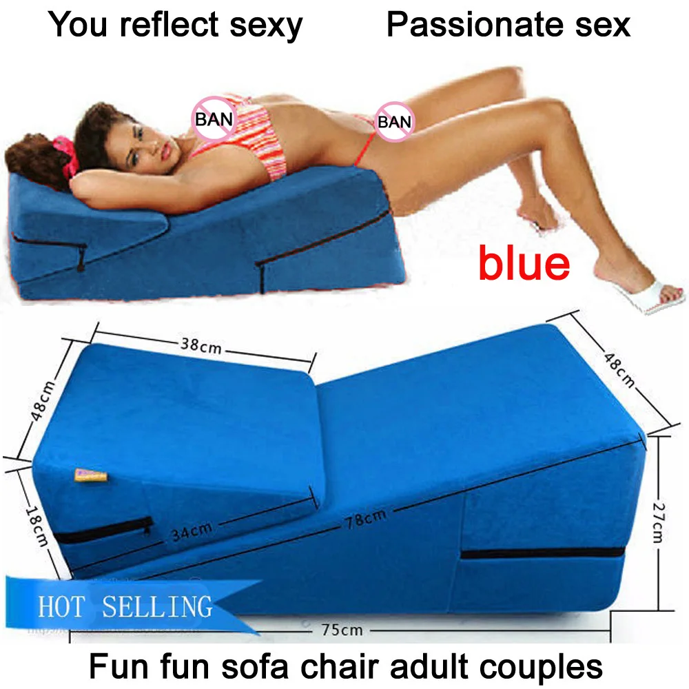 Blue Appeal Furniture Husband And Wife Sex Position Adult Supplies Female Sex Supplies Sand Triangle Cushions Household Hotels - Sex Furniture