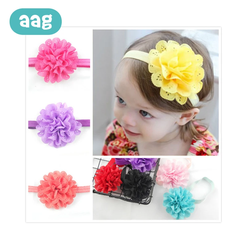 

AAG Children Girl Headband Headdress Baby Hair Band Elastic Band Multicolor Kids Flower Hair Accessories Hair Band Pop Gift 0