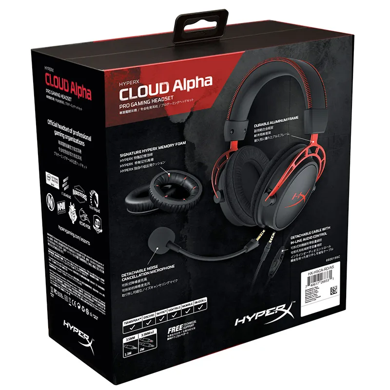 Наушники Kingston E sports с микрофоном игровая гарнитура лимитированная серия HyperX Cloud