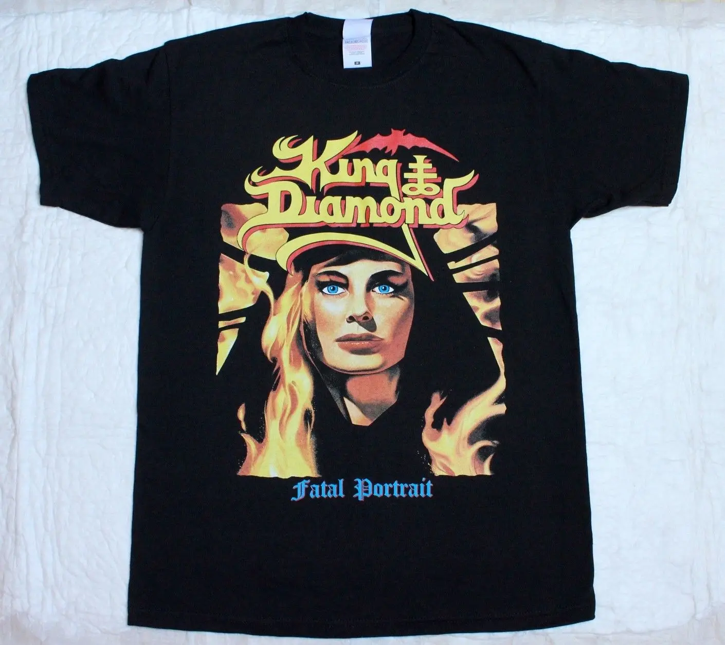 KING DIAMOND Фатальный PORTRAIT➆ MERCYFUL FATE смерть трэш Новая Черная футболка | Мужская