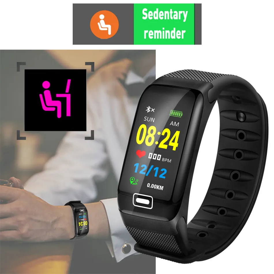 LIGE Смарт-часы спортивные фитнес-трекер пульсометр кровяное давление IP67 смарт-браслет шагомер IOS Android умный браслет