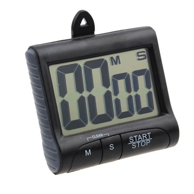 Electronic Timer With Clip Desktop Hanging Multifunctional Digital