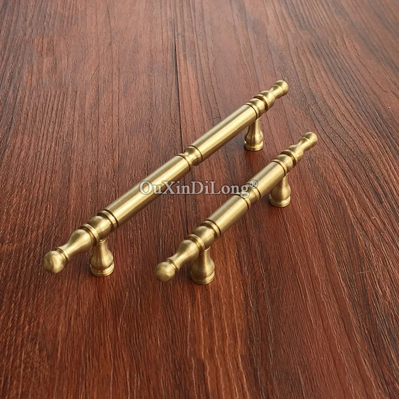 Retro Vintage 1pcs European Antique Brass Kitchen Door Handles Cupboard