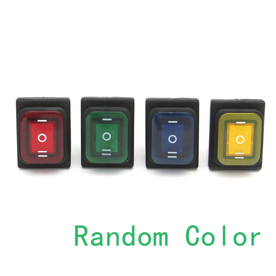 JX-LCLYL 1pc Car Boat On-Off-On 6 Pin 12V LED Light Rocker Toggle Switch Waterproof