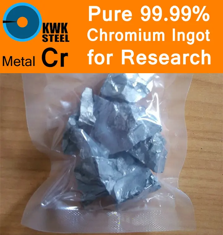 

Pure Chromium Ingot 99.99% Cr Solid Particles Grain Granule Metal Cr KWKSTEEL University Experiment Research Free Fast Shipping