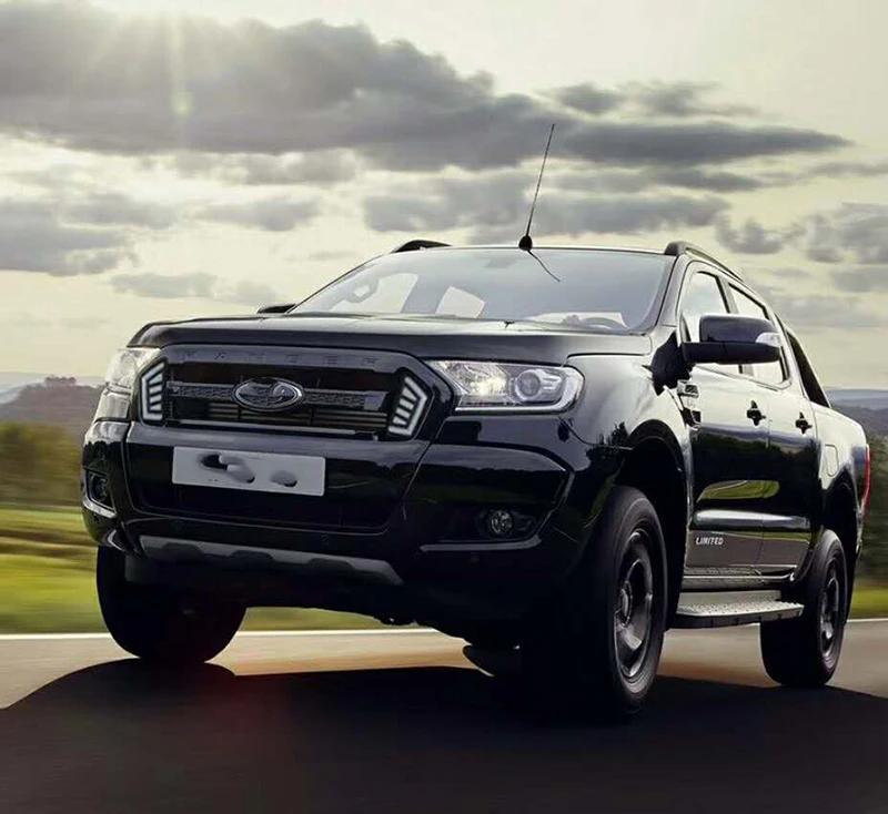 Автомобильный мигающий 1 пара DRL для Ford Ranger 2012 2013 светодиодный DRL дневные ходовые огни Светодиодный дневной противотуманный фонарь с желтым