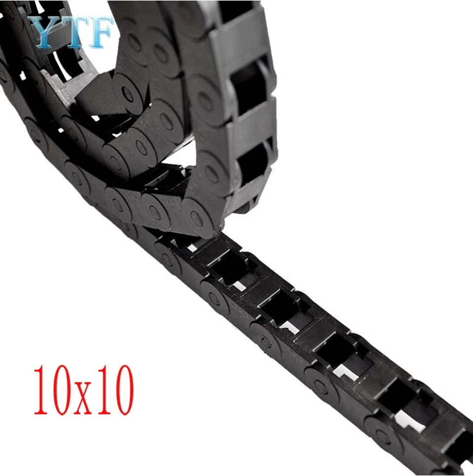 

7 x 7mm 10x10m L1000mm Cable Drag Chain Wire Carrier with end connectors for 3D Printer Tools
