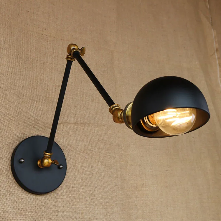 

LOFT Double Arm Iron Wall Light Cafe Aisle Hall Project Lamp Bedroom Coffee Shop Bedroom Bedside
