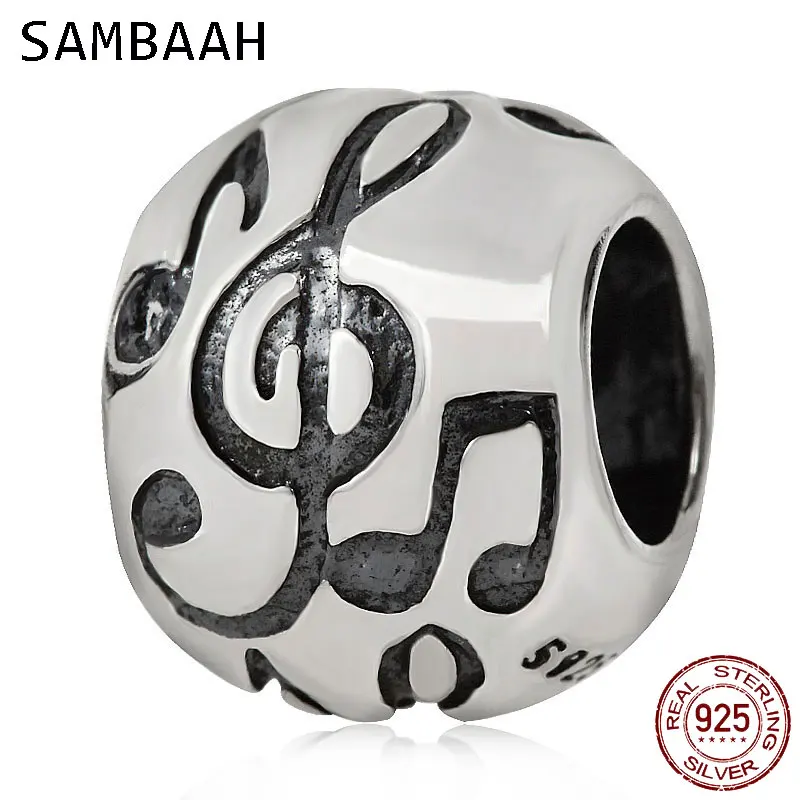Sambaah 925 Антикварные бусины-подвески из стерлингового серебра оригинальные