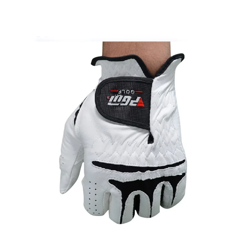 PGM 1Pcs Men Breathable Leather Golf Gloves Left Right Hand Slip Resistant Comfortable Golf Gloves D0013