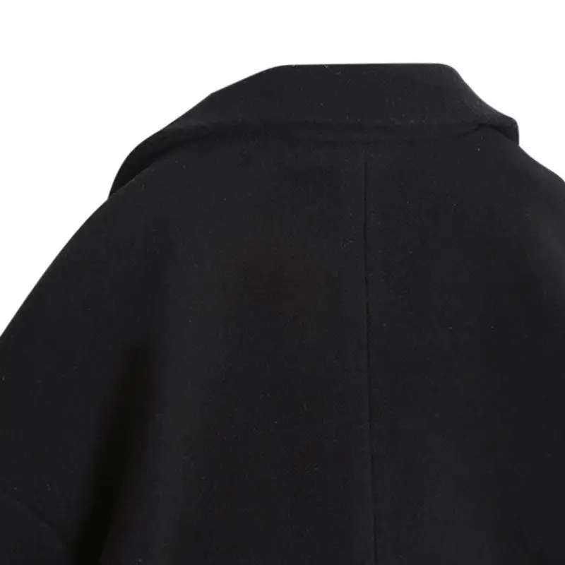 Coat Autumn Winter Wool Long Warm Coat Female Slim Long Sleeves 4 Colors Coat Coats
