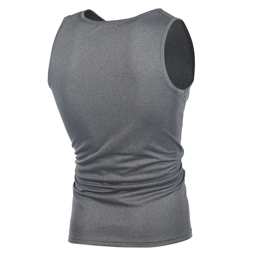CHAMSGEND майки тонкие однотонные мужские майки без рукавов для мальчиков Одежда для бодибилдинга майка для фитнеса Стрингер жилет 6. JAN.15