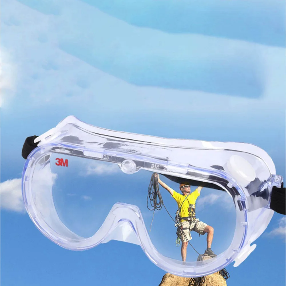 

MOOL 2018 New Hot Sale Anti-Impact Anti chemical splash Safety Goggles Economy clear Lens Eye Protection dust laboratory Glasses