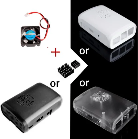 Raspberry Pi 3! Новинка! Стандартный чехол из АБС-пластика с вентиляционным модулем для