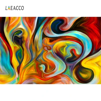 

Laeacco Abstract Rotated Gradient Color Portrait Backdrop Photography Background Custom Photographic Backdrops For Photo Studio