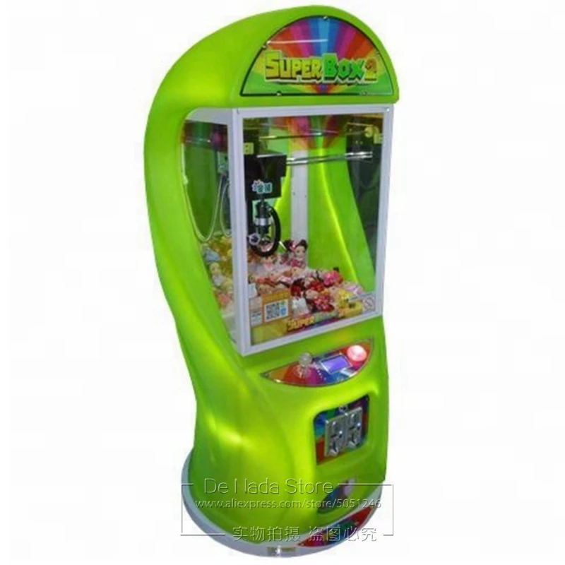 

Green Amusement Game Machine Coin Operated Claw Cranes Machine For Baby