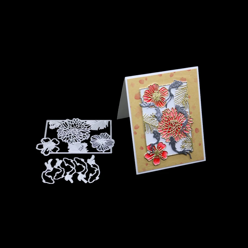 

Flower frame Craft metal cutting dies cut die decoration Scrapbook paper photo craft knife mould blade punch stencils dies