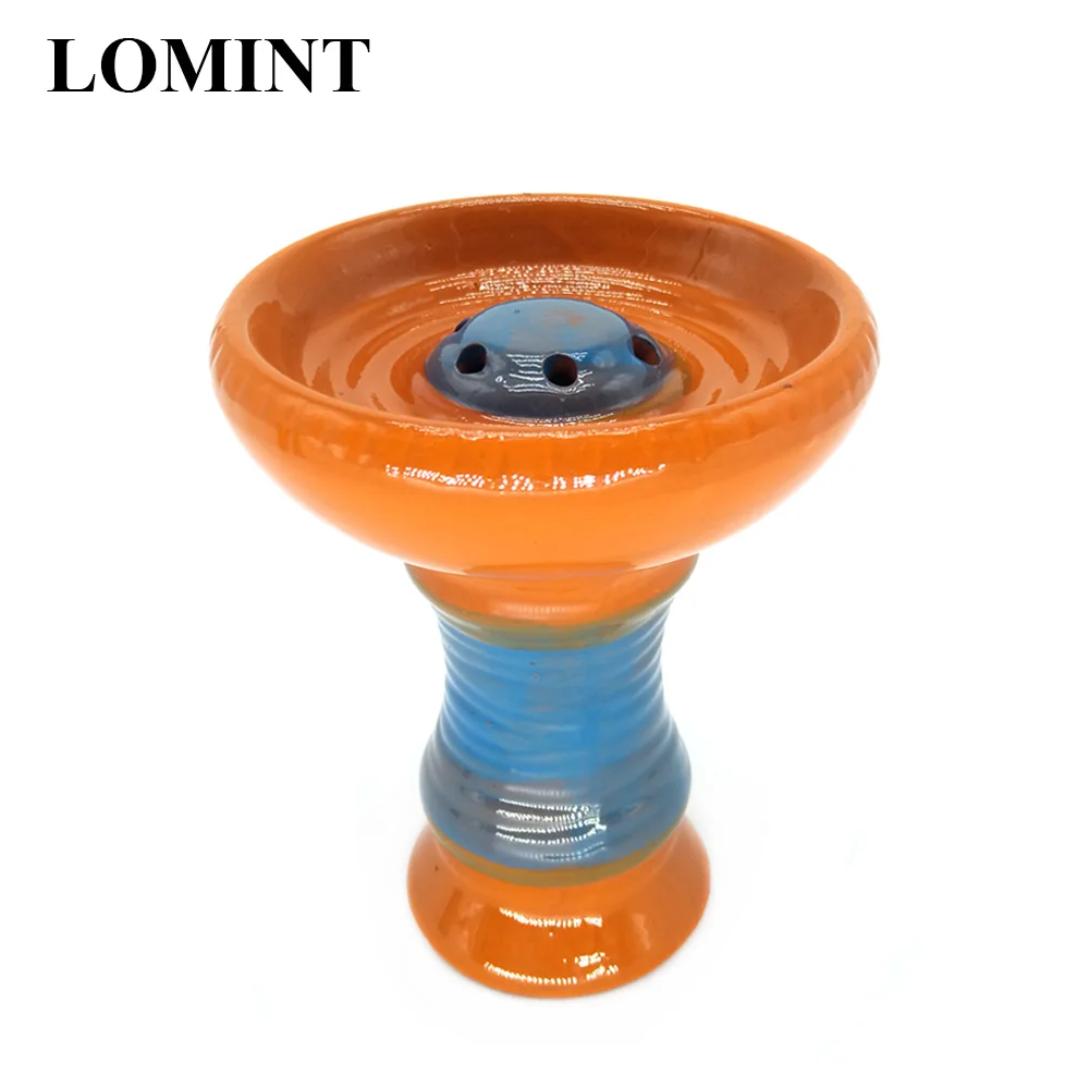 LOMINT Hookah Glazed Ceramic Clay Tobacco Bowl For Shisha Hookahs Chicha Narguile Accessories
