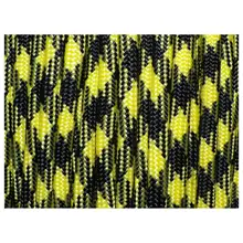 550 Паракорд 7 внутренних нитей мил спец Тип III бушкрафт веревка для выживания, 100 футов черный желтый(#43