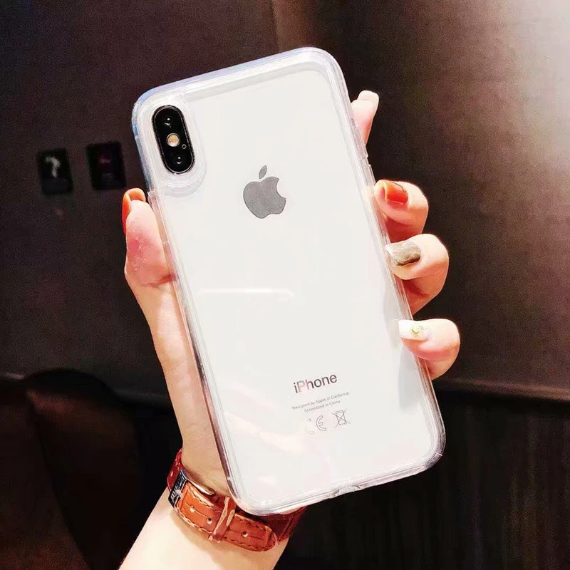 

for iphone X Case Glass Transparent Back Case for iphone XS MAX XR Xs Perfect fit for iphone 6 6s 7 8 plus Protect Phone Skin