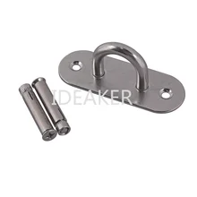 304 Нержавеющая сталь M9 потолочный настенное крепление, u-образный крюк, подвеска-якорь с особой внутренней дюбеля для гамак для йоги подвеска