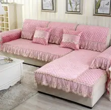 Pink Sofa Cover And Get Free Shipping On Aliexpress Fyjafon 1 Piece Sofa Cover Plush Europe Towel Light Coffee Pink Slip Resistant Slipcover Seat