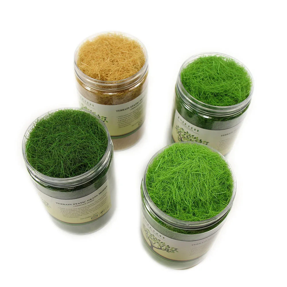

1 X 300ML 35g Turf Flock Lawn Nylon Static Grass Powder 12MM Electrostatic Grass CFA4 Miniature Scenery Architectural Layout
