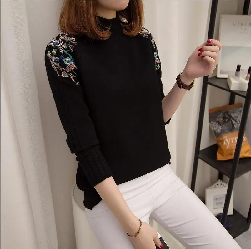 2018 Winter women's blouse New Fashion autumn women sweater plus size women slim pullover sweater women long-sleeve sweater