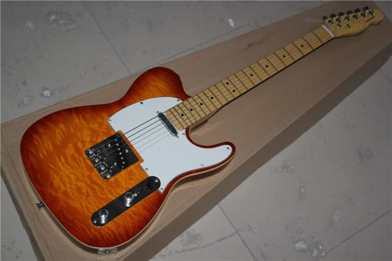 

free shipping China Custom Guitar High QualityTL GUITAR Electric Guitar TL Natural sunburst sunset 1117
