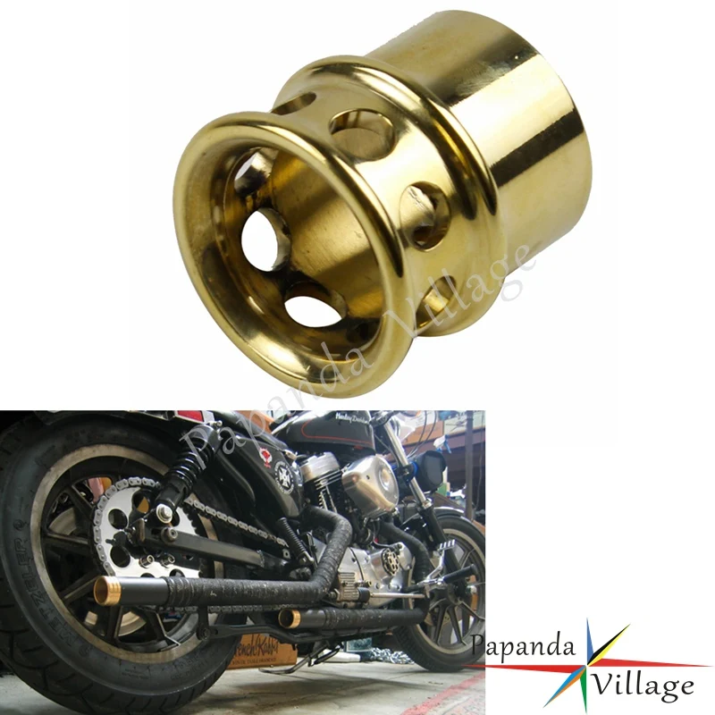 Латунные насадки на выхлопную трубу для мотоцикла универсальные Harley Triumph XS650 Custom