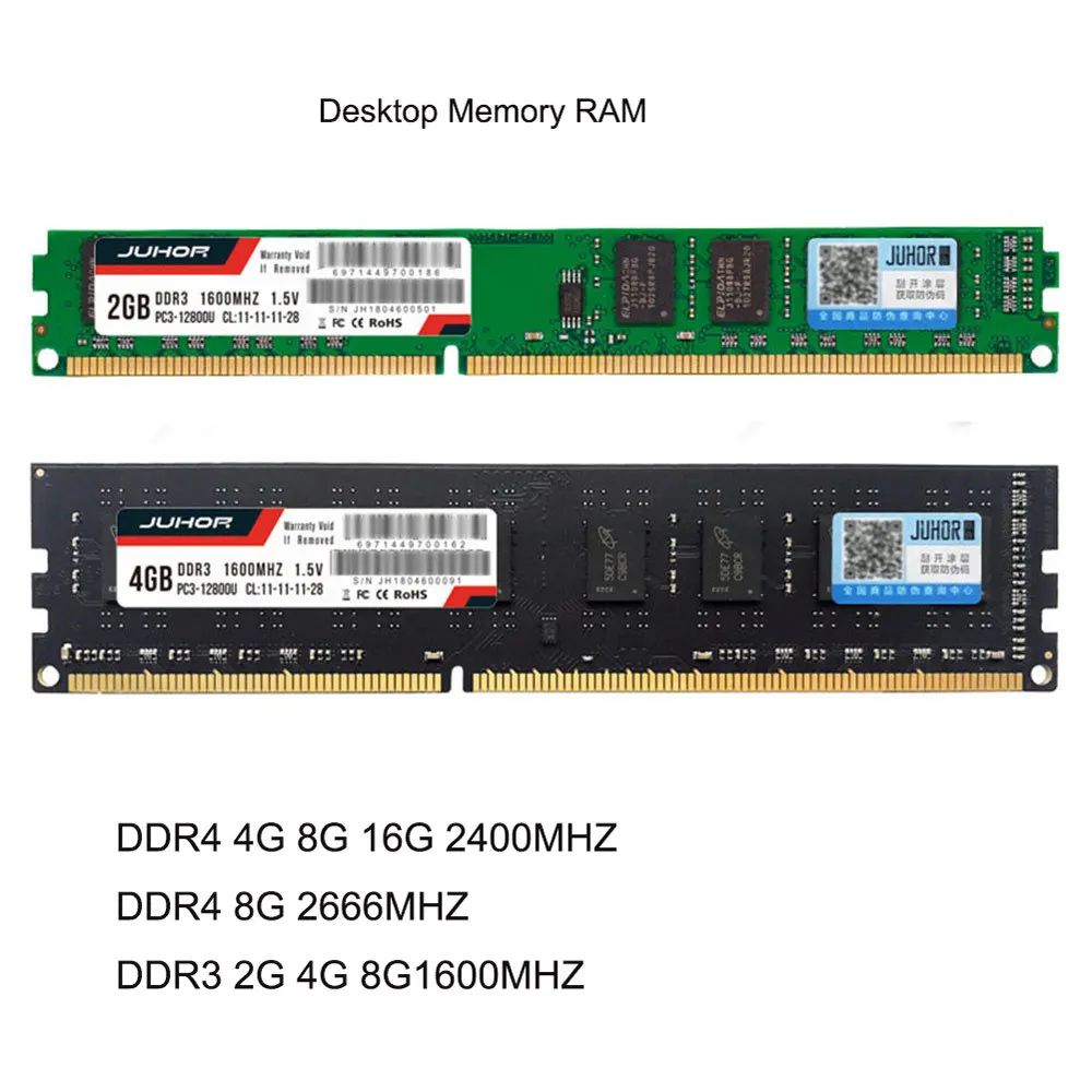 

DDR3 4G 8G 16G PC Memory RAM DDR4 8G 2666MHZ DDR4 4G 8G 2400MHZ DDR4 2G 4G 8G Desktop PC Memory 240pins System High Compatible