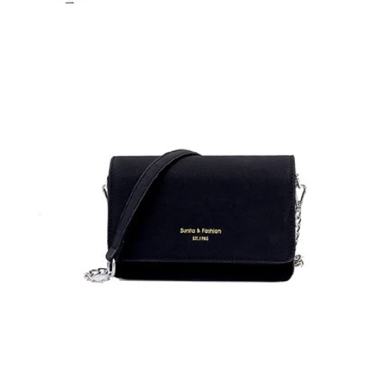 

Super fire small bag female 2019 new wave fashion wild solid color girl simple chain shoulder bag Messenger bag