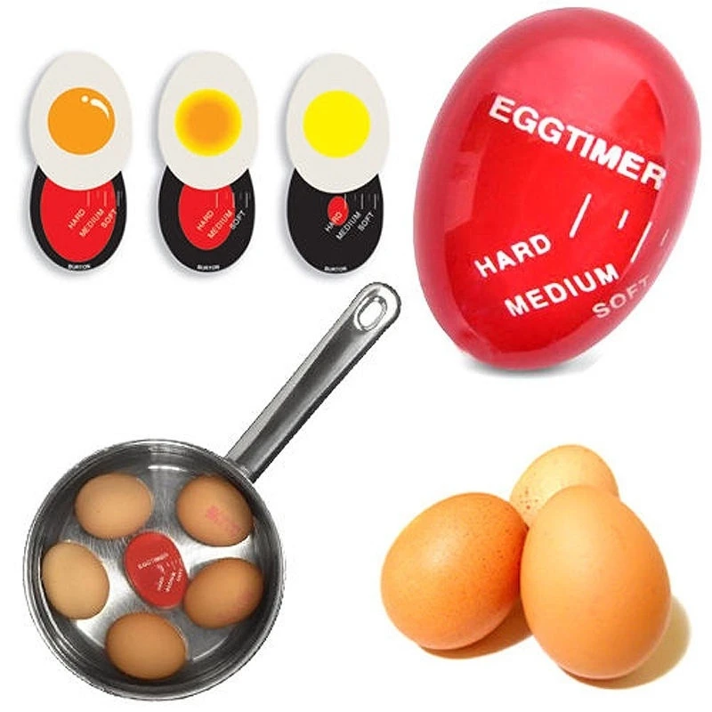 

1Pc Egg Timer Egg Perfect Color Changing Timer Yummy Soft Hard Boiled Eggs Cooking Kitchen Timer Eco-Friendly Resin Timer Tools